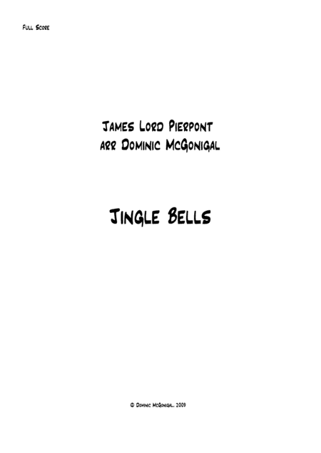 Jingle Bells (SATBarB, with optional bells) (arr. Dominic McGonigal)