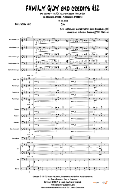 Theme From Family Guy (arr. Patrick Sheehan)