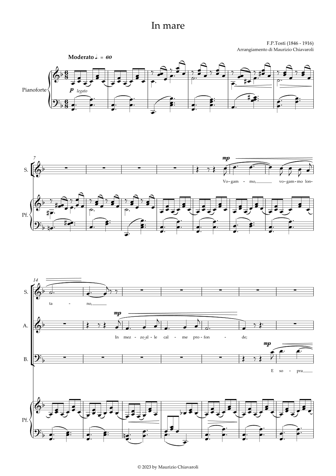 In mare (arr. Maurizio Chiavaroli)