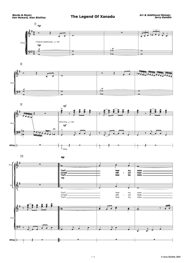 The Legend Of Xanadu (arr. Jerry Gamble)