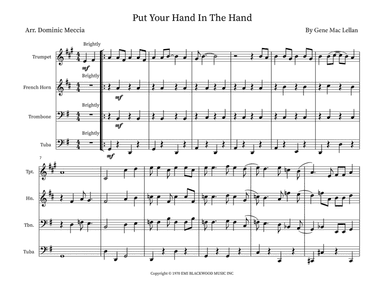 Put Your Hand In The Hand (arr. Dominic Meccia)