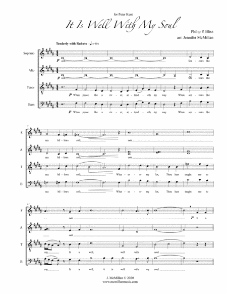 It Is Well With My Soul (arr. Jennifer McMillan)