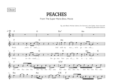 Peaches (arr. Benzaiten Editions)