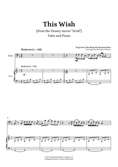 This Wish (arr. Henrique Oliveira)