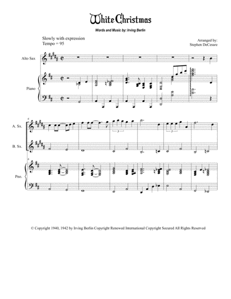White Christmas (arr. Stephen DeCesare)