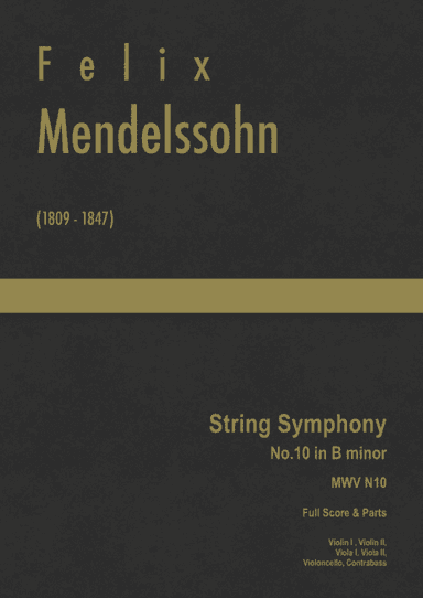 Mendelssohn - String Symphony No.10 in B minor, MWV N 10 (arr. J.G. Cucó Barber)