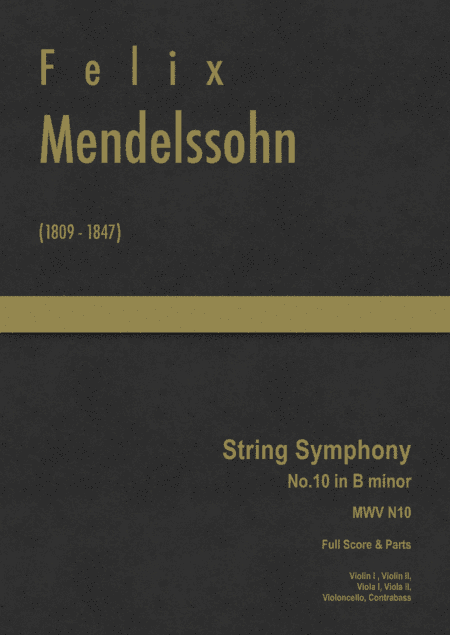 Mendelssohn - String Symphony No.10 in B minor, MWV N 10 (arr. J.G. Cucó Barber)