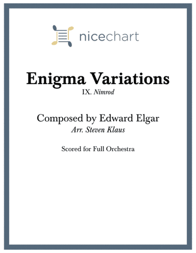 Enigma Variations - IX. Nimrod (Score & Parts) (arr. Steven Klaus)