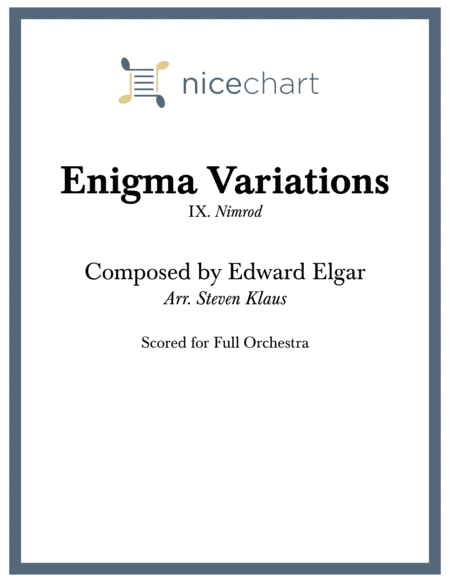 Enigma Variations - IX. Nimrod (Score & Parts) (arr. Steven Klaus)