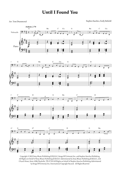 Until I Found You (arr. Tom Drummond)