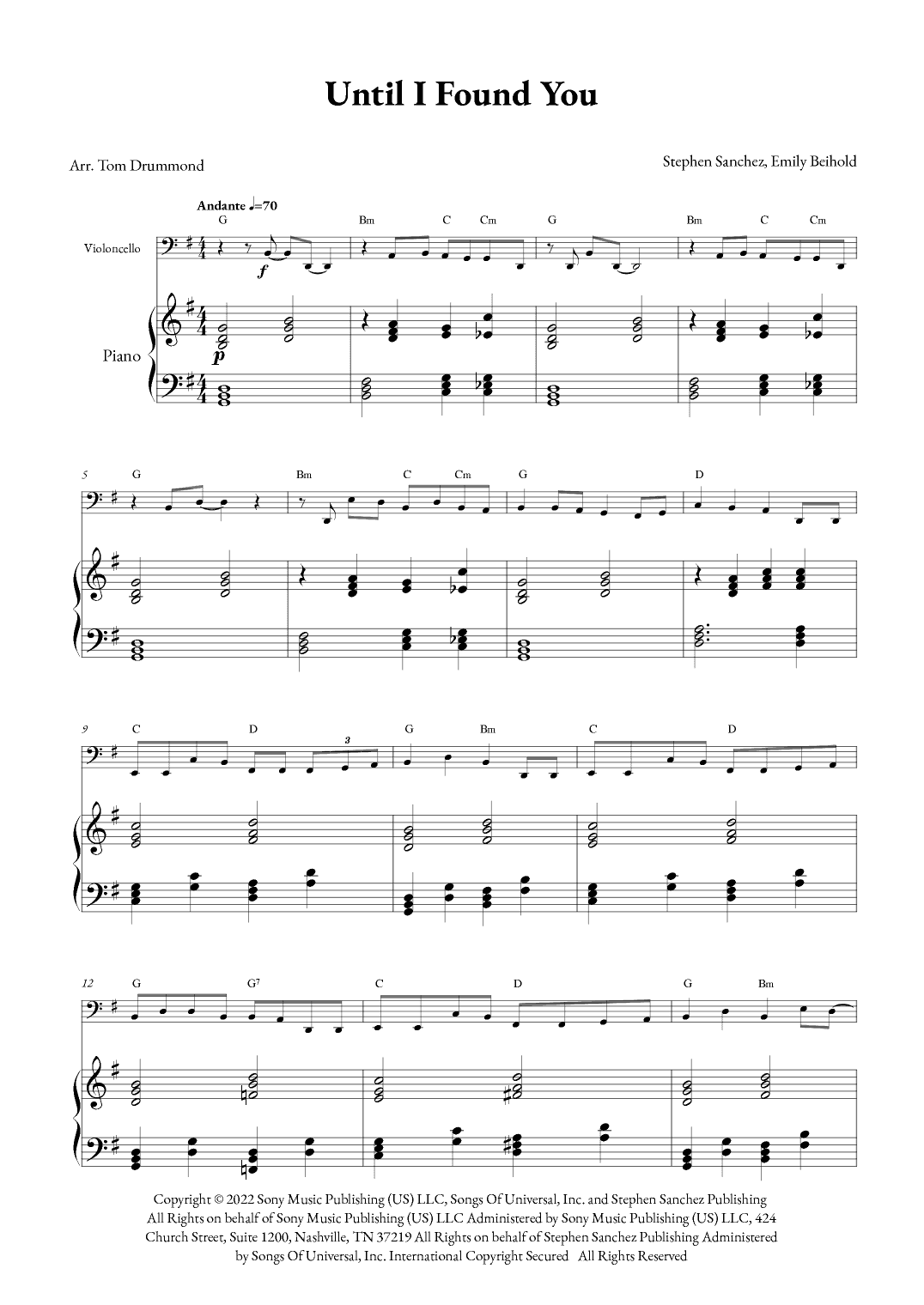 Until I Found You (arr. Tom Drummond)