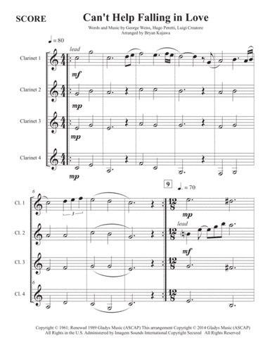 Can't Help Falling In Love (arr. Bryan Kujawa)