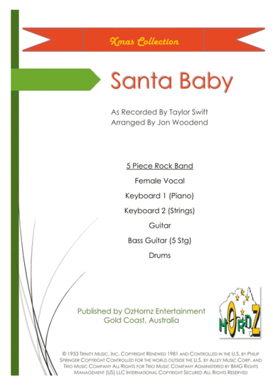 Santa Baby (arr. Jon Woodend)