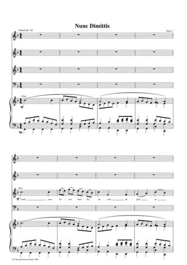 Nunc Dimittis, Op. 2, No. 2
