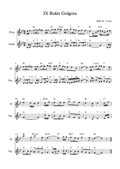 The Old Rugged Cross / Di Bukit Golgota (arr. Angie Wiranata)