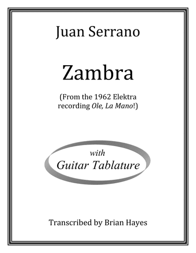 Zambra (arr. Brian Hayes)