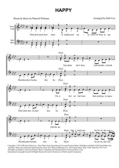 Happy (arr. Debi Cox)
