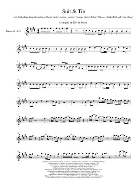 Suit & Tie (arr. Kevin Busse)