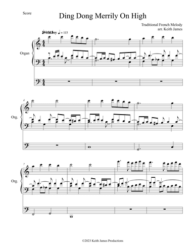 Ding Dong Merrily On High (arr. Keith James)