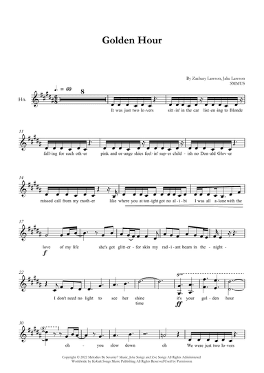 Golden Hour (arr. SMMUS)