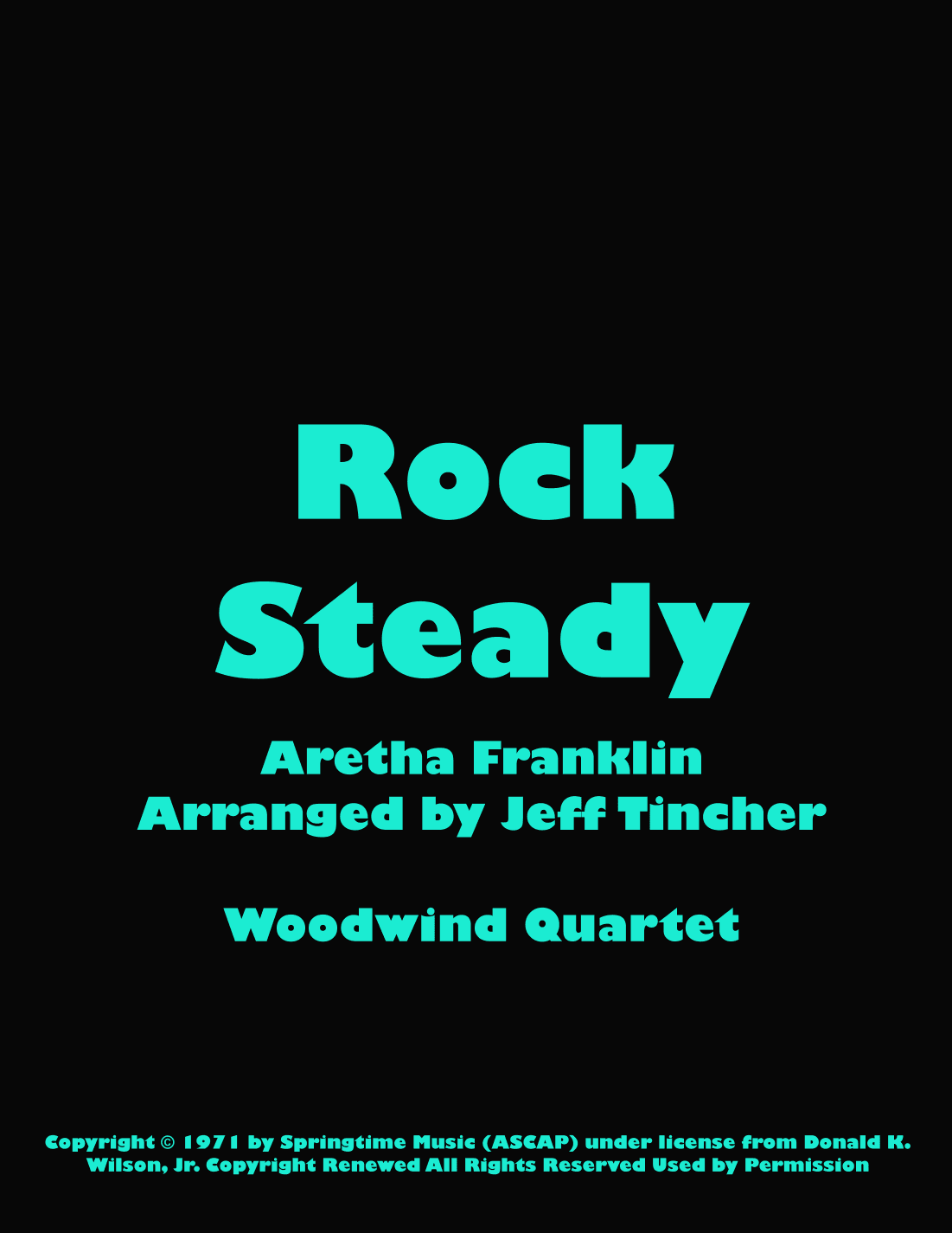 Rock Steady (arr. Jeff Tincher)