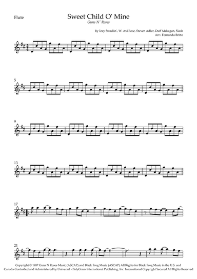 Sweet Child O' Mine (arr. Fernando Britto)