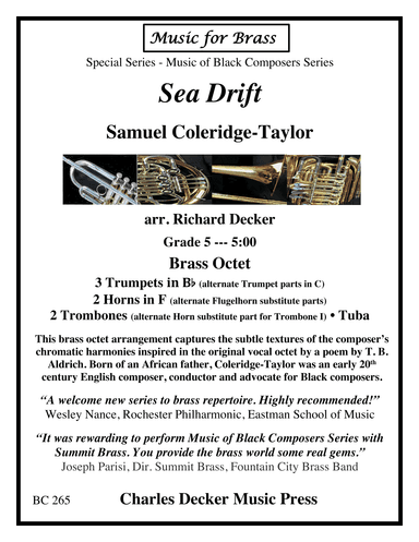 Sea Drift for Brass Octet (arr. Richard Decker)