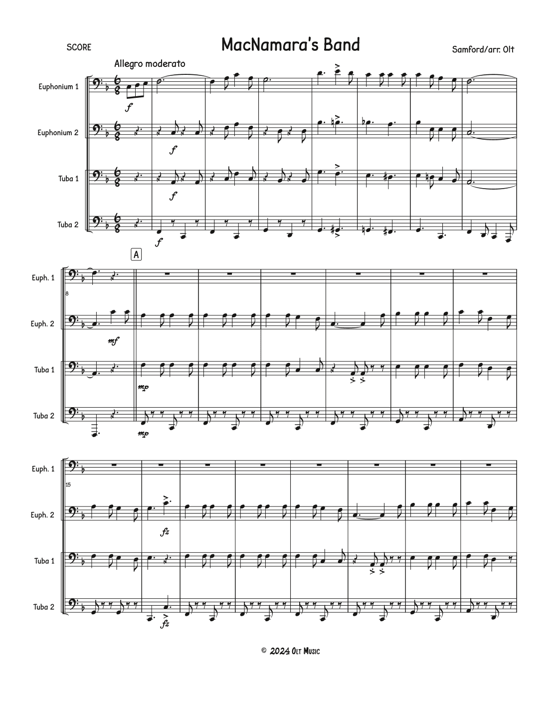 MacNamara's Band (arr. Tim Olt)