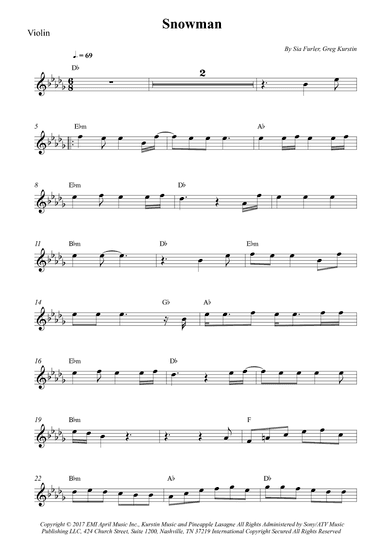 Snowman (arr. Wesley S. SIlva)