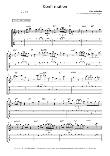 Confirmation (arr. Bronson Ferdinand Wright)