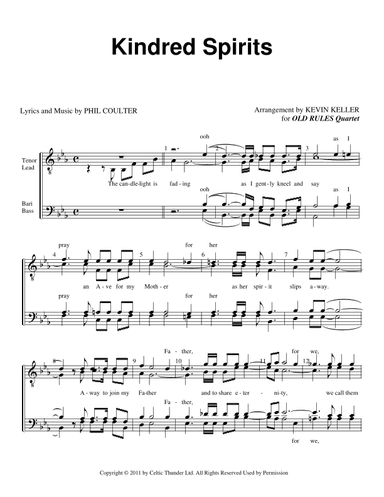 Kindred Spirits (arr. Kevin Keller)