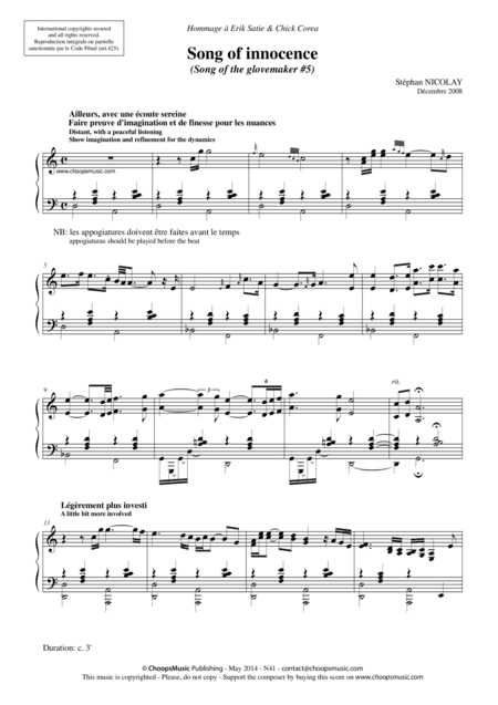 Song of innocence (Song of the glovemaker #5)