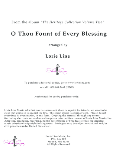 O Thou Fount Of Every Blessing (arr. Lorie Line)