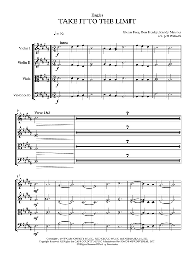 Take It To The Limit (arr. Jeff Perholtz)