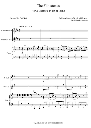 The Flintstones (arr. Toni Nita)