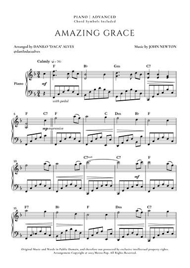 Amazing Grace (arr. Danilo "Daca" Alves)
