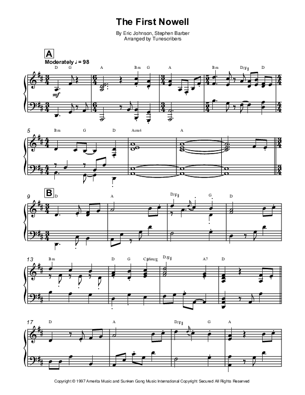 The First Nowell (arr. Tunescribers)