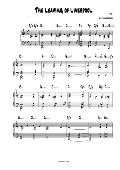The leaving of Liverpool (arr. Edoardo Pepe)