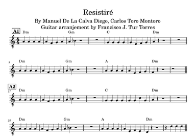 Resistire (arr. Francisco Javier Tur Torres)