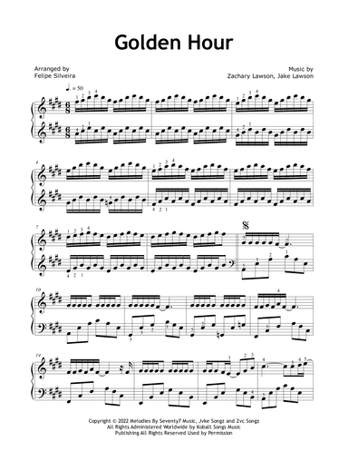 Golden Hour (arr. Felipe Silveira)