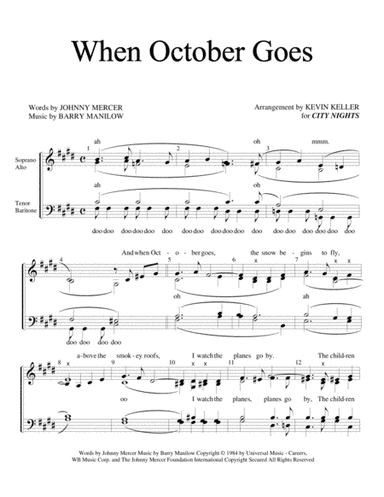 When October Goes (arr. Kevin Keller)