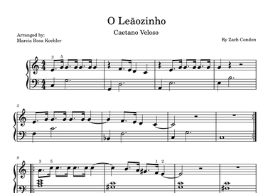 O Leaozinho (arr. Marcia Rosa Koehler)