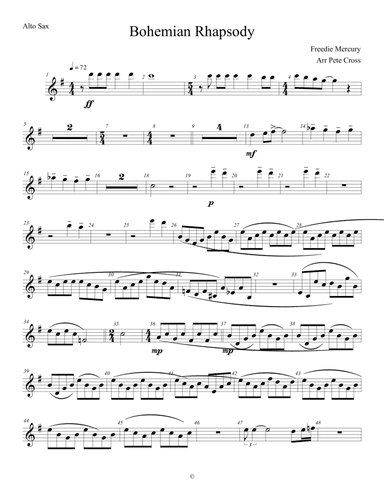 Bohemian Rhapsody (arr. Pete Cross)