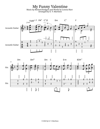 My Funny Valentine (arr. Terry Berry Music)