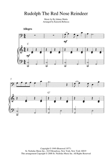 Rudolph The Red-nosed Reindeer (arr. Kaiserin Rebecca)