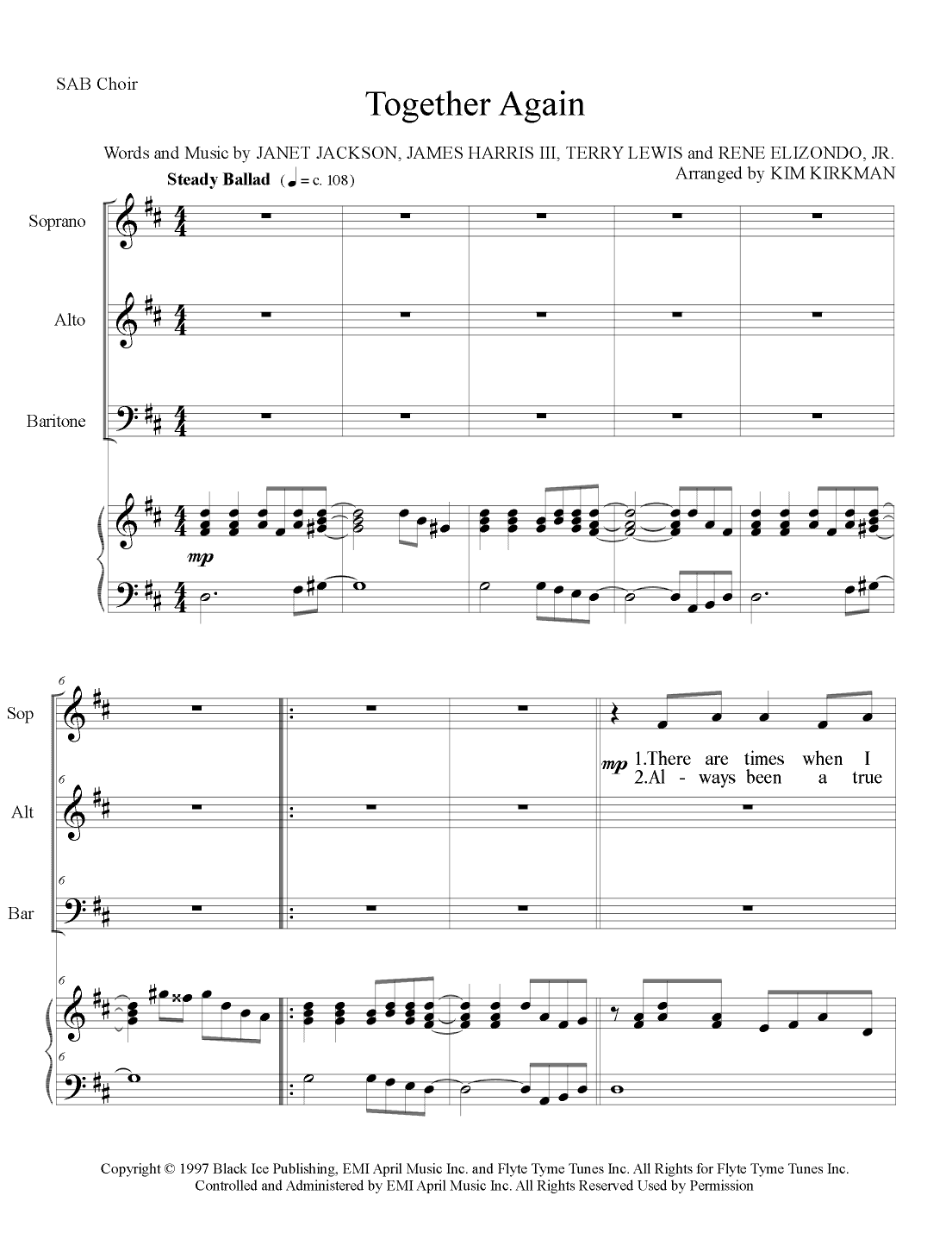 Together Again (arr. Kim Kirkman)