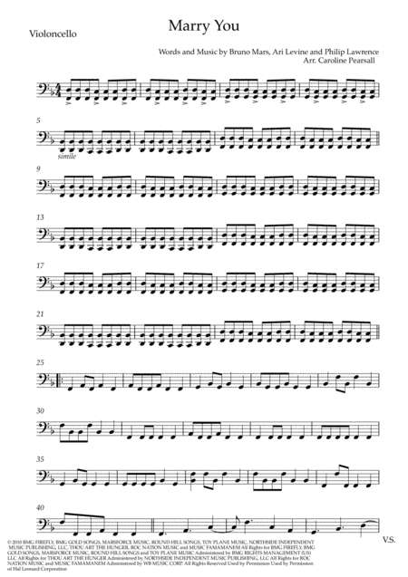 Marry You (arr. Caroline Pearsall)
