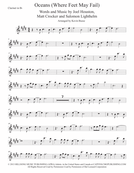 Oceans (Where Feet May Fail) (arr. Kevin Busse)
