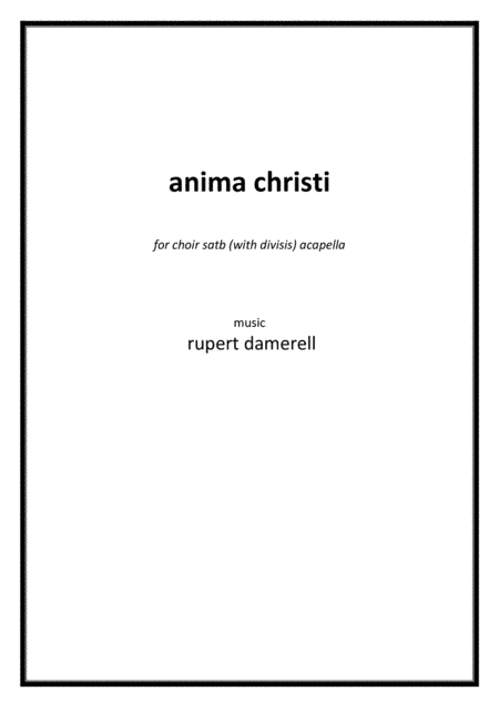 anima christi