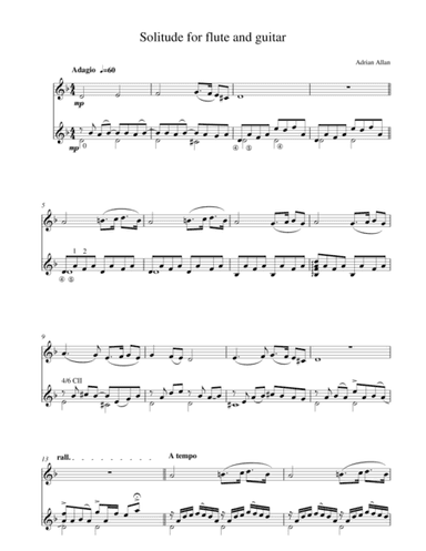 Solitude for Flute and Guitar